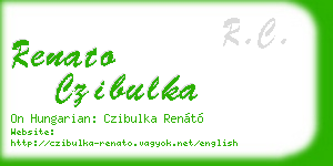renato czibulka business card